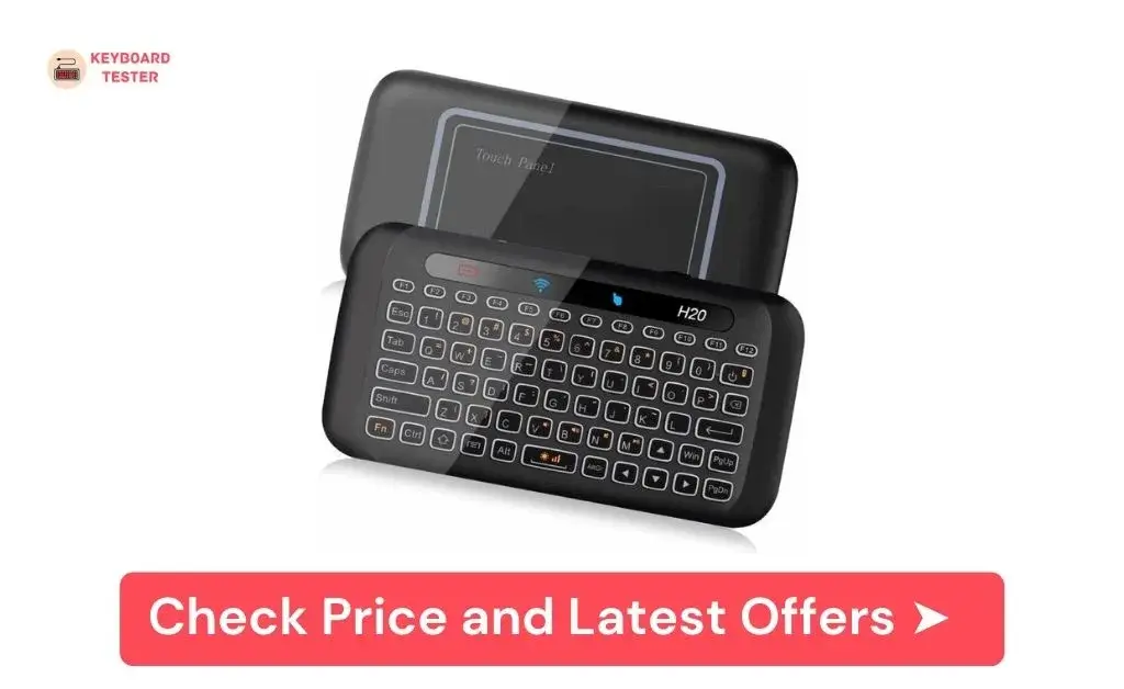 Ilebygo H20 Wireless Mini Keyboard and Touchpad Combo