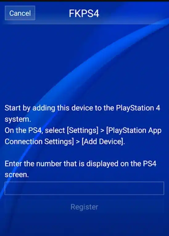 Connect App to PlayStation 4