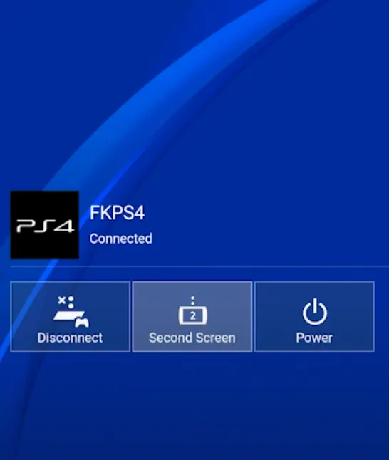 Use as Second Screen In PlayStation