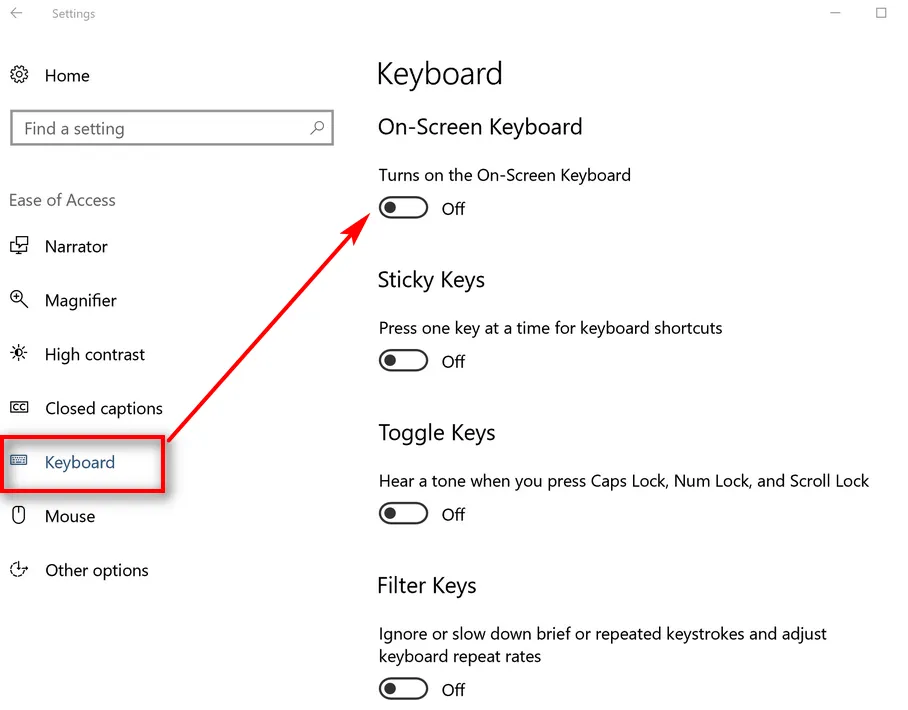 how to Re-enable Keyboard