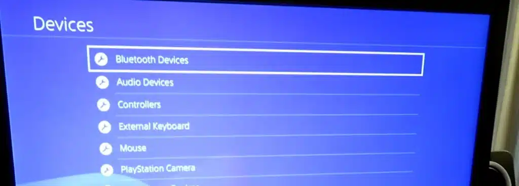 Add Bluetooth devices to PlayStation
