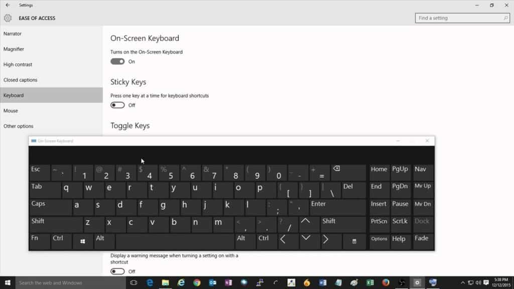 On-Screen Keyboard