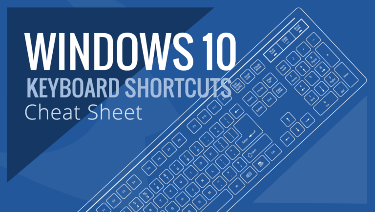 Windows 10 Cheat Sheet Keyboard Shortcuts & Hotkeys (List)